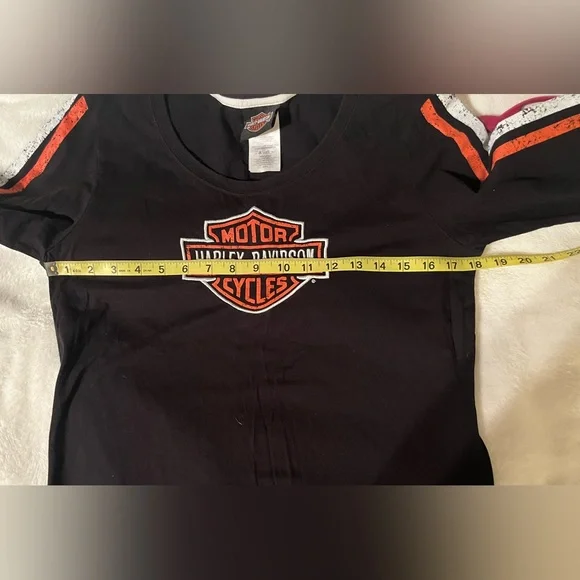 Harley-Davidson Logo Long Sleeve Shirt sz L - Picture 6 of 8